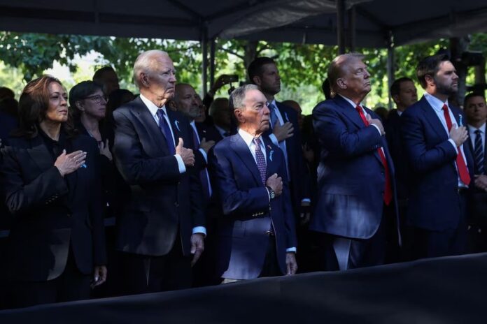 Biden, Trump and Harris in 9/11 Ceremonies News